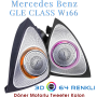 Mercedes W166 GLE Sınıf 64 Renk 3D Ambians Işıklı Motorlu Led Tweeter Hoparlör