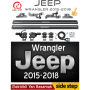 Jeep Wrangler Elektrikli Yan Basamak 2015-2018